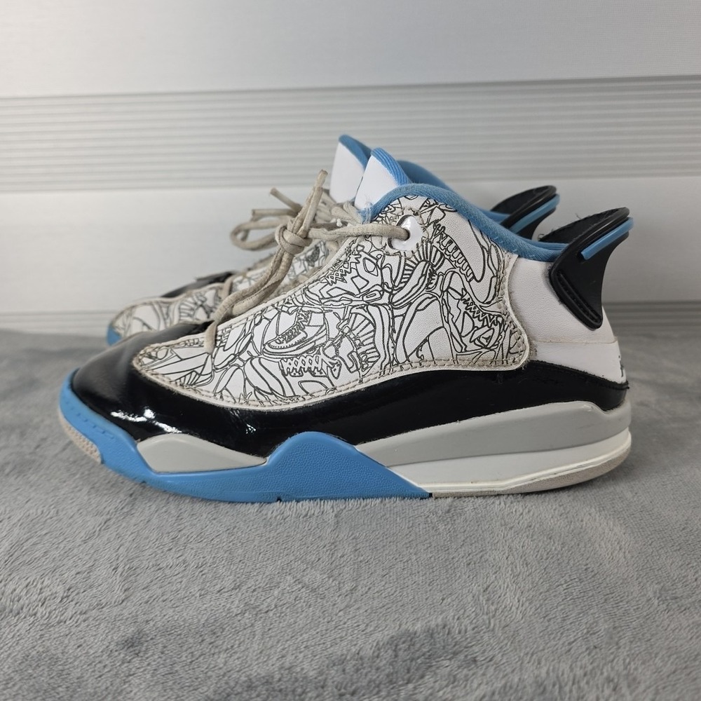 Nike Air Jordan Dub Zero University‎ Blue Sneakers DV1359-114 Kids Size 1Y